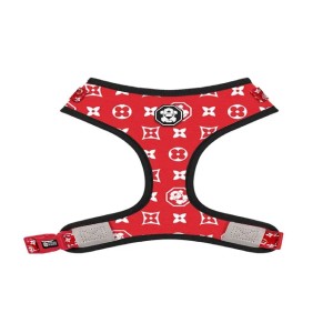 Designer Dog Harnesses: Adjustable Mesh Pet Vest with Custom Patch Option, Lightweight Pawsafe Harness for Small to Medium Dogs (Default)