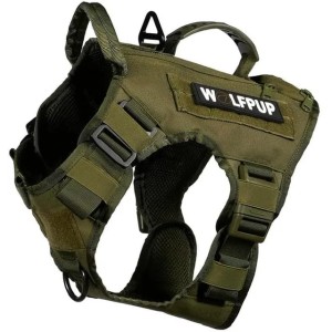 Dog Vest Harness: Heavy-Duty Tactical Dog Harness Vest with Durable Nylon, Ideal for Training and Outdoor Adventures