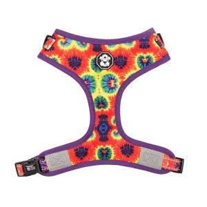 Dog Harness Vest - Tie-Dye Adjustable Mesh Dog Harness, Comfortable and Lightweight for Daily Use, Medium Size (Default)