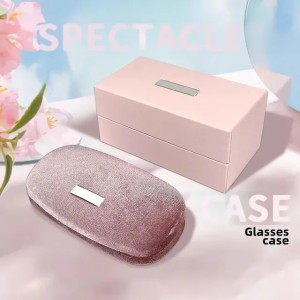 portable pink glasses case storage bag lightweight travel glasses case used for organizers of prescription myopia glasses 241211