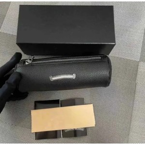 chrome glasses case sunglasses sun high quality fashion black zipper set high-end european and american cross-border spot