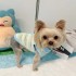 T1180 Spring and Summer Dog and Cat Clothes Pink Cherry Striped Thin Vest Yorkshire Terrier Teddy Puppy Kitten Clothes