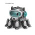 New Electric Universal Walking Octopus Automatic Obstacle Avoidance Swing Cool Lighting Music Children's Toy