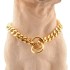 Luxury Dog Collar Gold Pet Necklace Dog Chain Choker For Pitbull Bulldog Teddy French Bulldog Metal Collar Pets Jewelry Products 250205