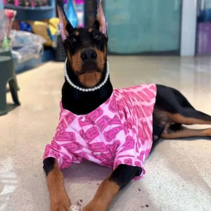 Pet Shirt Large, Medium, and Small Pets Summer Clothes for Dogs Golden Retriever Giant Poodle Samoyed Teddy Bichon