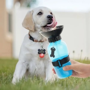 Portable Pet Dog Water Bottle - Travel Water Dispenser Bowl for Dogs, Cats, Kittens | 250/807