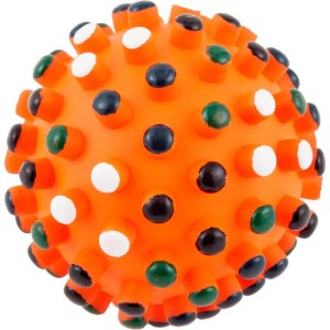 Squeaky Dog Toys: Durable Rubber Dog Toy Ball for Playful Pups, Squeaky Chew Toy in Assorted Colors (Default)