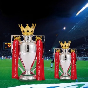 Decorative Objects Figurines Football Trophy Europe Award League Model Cup European Ornaments Soccer Champion Souvenir Gifts for Fans 230627 C250930