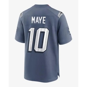 Custom Football Jersey Drake Maye Stefon Diggs Christian Gonzalez 12 Brady Mike Vrabel New Arrivals (Size Size Guide)