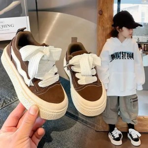 Buyers' PicksKids Sneakers Fashion Round Toe Comfortable Fashion Non-slip Sports Shoes for Toddlers Children Soft Sold Casual Versatile ShoeXJ250311