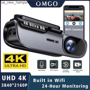 car dvr DVRs UHD 4K 3840*2160P Dash Cam WIFI Car DVR Camera Video Drive Recorder Dashcam Registrar Black Box 24 Hour Monitoring Night Vision J241218