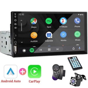 Car Audio 7 Car Radio 1 Din Carplay Android Auto Multimedia Player HD Touch Screen FM AUX Input Bluetooth MirrorLink Universal Autoradio H250118