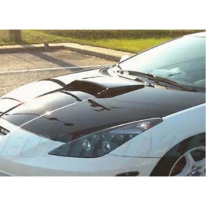 For 00-05 Celica Zzt231 C1 Hood Bonnet Air Intake Scoop Black Primer Unpainted