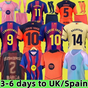 24 25 26 LAMINE YAM Lewandowski RASHFORD soccer jerseyS OLMO GAVI Raphinha FERRAN 2024 2025 football shirt home away men kids kit fans player Copa del Rey