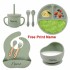 Cups Dishes Utensils 8Pcs Baby Silicone Feeding Set Round Dining Plate Sucker Bowl Dishes For Kids Personalized Name Children's Tableware Straw Cup 231006 Cups Dishes Utensils 8Pcs Baby Silicone Feeding Set Round Dining Plate Sucker Bowl Dishes For Kids Personalized Name Children's Tableware Straw Cup 231006