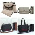 Designer diaper Waterproof Mom Bag 3 set Diaper bag Baby Zipper Brown plaid print a55v5