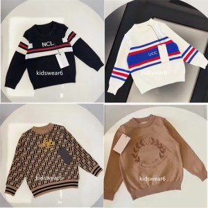 Kids Designer Clothes Children's Sweaters Kids Coat Suitable for boys and girls. Fall/Winter Style. Children's Warm Letter-Printed Pullover Sweater size90-150 A23