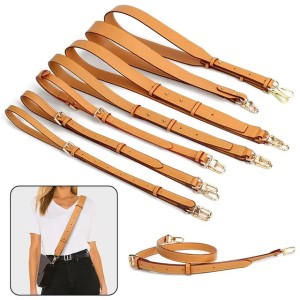 Bag Parts Accessories 100% Genuine Leather Cowhide Strap For Crossbody Shoulder Straps Replacement Adjustable Long Belts 231024