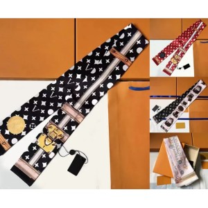 luxury Silk Bandeau Scarf Designer Headband Head Bandage For Handbag Women Snood Letter Flower Scraves Bandeaux Hairlace Hair 8x120cm M782