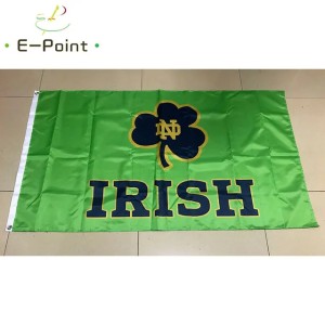NCAA Notre Dame Fighting Irish Flag 3*5ft (90cm*150cm) Polyester flags Banner decoration flying home & garden flagg Festive gifts