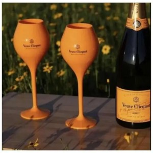 Wine 6Pcs Yellow Glasses Veuve Label Polycarbonate Clicquot Champagne Flutes Coupes Wisky Cups6361734 Drop Delivery Home Dhokp