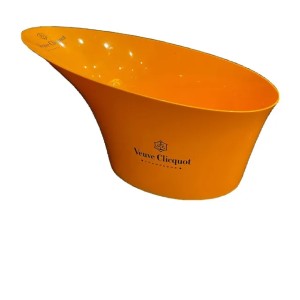 Veuve Clicquot plastic Champagne Ice Bucket Large For Parties Orange Acrylic Magnum