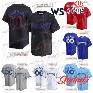 Cheap Guerrero Jr. 2025 World Series Baseball Jersey Bo Bichette Springer Gausman Kirk Bieber Rodriguez Barger Straw Clement Custom Stitched Beakaway Hygroscopic