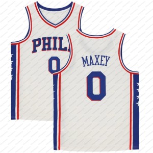 0 Tyrese Maxey Custom Basketball Jersey Embiid Stitched Personalized Customized Jerseys Custom Any Number Name 222