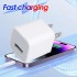 USB Wall Charger Cube Block Adapter Fast Charging For iPhone 14 13 12 11 Pro Max XR XS X 8 7 6 Plus iPad Travel Accessories