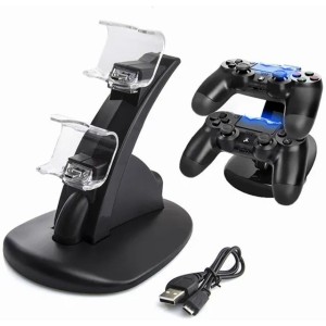 LED Ps4 Dual Charger Dock Mount USB Charging Stand For PlayStation 4 Gaming Wireless Controller With Retail Box