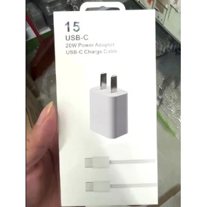 2 in 1 Set 20W PD Type C USB Charger Kit USB-C Cable Fast Charging EU US Plug Adapter Quick Chargers For iPhone 15 14 13 12 11 Pro Max and Samsung Android iPhone Charger