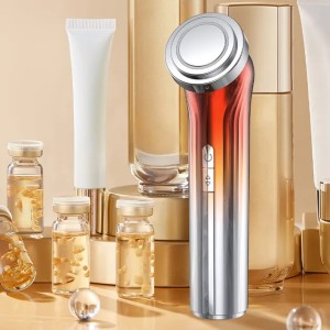 Household beauty device for facial essence introduction, lifting and firming, facial color light massage, and EMS micro - current introduction device