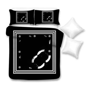 All-match 3d Digital Printed Quilt Cover Pillowcase Bedding Three-Piece Set Foreign Trade Wholesale