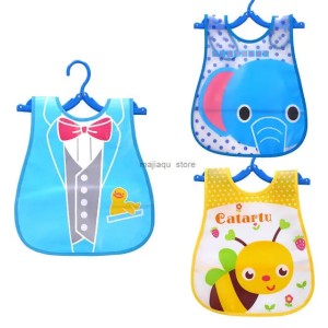 3 piece Cartoon Baby Bibs Waterproof Newborn Bandanas Feeding Baby Burp Cloths Girls Boys Saliva Towel Print Apron Z250916
