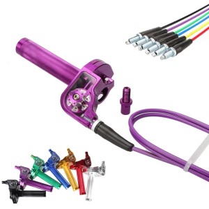 22mm CNC aluminum accelerator throttle torque handle throttle cable suitable for 50 70 110 125 250 350 dirt bicycle motorcycle accessories 241118