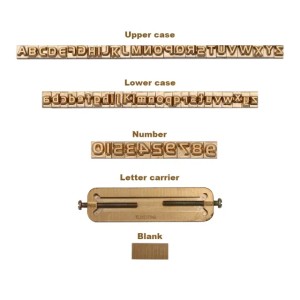 WUTA Custom Brass Letter Leather Alphabet / Number Stamp Embossing Stamp Craft Carving Tool Seal Hot Branding CNC Engraving Mold