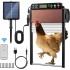 Automatic Coop Door, Solar Powered Chicken Backyard Poultry Pet Supplies Door Opener with Remote Control (Default)