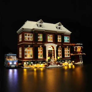 DIY 21330 Home Alone IDEAS building blocks remote control version LED lighting W241012 (Multicolor)