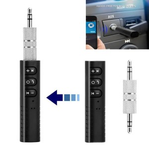 Multifunctional Bluetooth Car Kit 5.0 Integrated Mic and AUX Port for Streaming Music from Mobile Devices