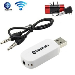 Car USB Bluetooth Receiver AUX Stereo Music Bluetooth Dongle Receiver Kit Wireless Bluetooth Receiver 3.5mm Jack for Smartphone PSP Tablet
