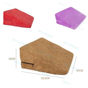 Bondage Couples Game Wedge Microfiber Cushion Foam Sex Pillow Position Aid Ramp Bolster AU65