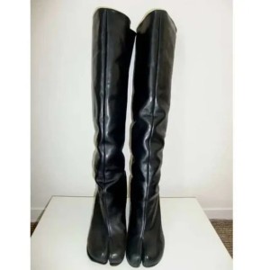 Tabi Women Design Split Toe Chunky Low Heel Over The Knee Boots Autumn Winter High Shoes Woman (Size Size Guide)