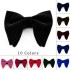 Mens Oversized Bow Tie Solid Velvet Bowtie Wedding Party Tuxedo Adjustable Necktie Big 250917