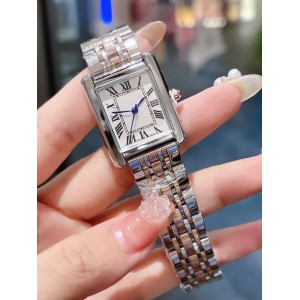 Luxury Womens Watch Square tank Watches Designer Diamond women Watches Premium Quartz Movement Stainless Steel Bracelet Sapphire Glass Waterproof wristwatches