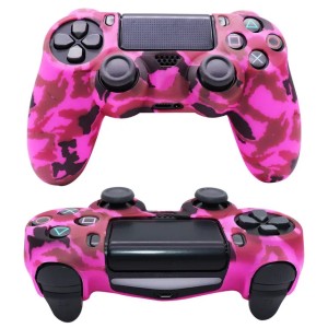 Anti-slip Silicone Protective Cover Case For SONY PlayStation4 PS4 Gameing Controller Accessories With Thumb Grip Cap Skin Shell