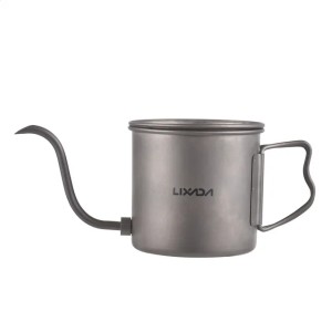 LIXADA 400ml Coffee Pour Over Kettle Coffee Mini Tea Water Camping Pot Stove Top Coffee Pot Gooseneck Traveling Tea Pot 241107