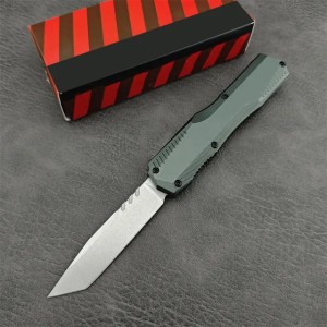 2024 KS Livewire 9000 OTF Tactical EDC Pocket Knife 20CV Stonewashed Portable Outdoor Hunting Camping Mliitary Defense Survival Knifes 7550 7200 7800