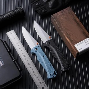 BM Adira 18060 Assisted Folding Knife 9Cr18Mov Stonewash Finish Blades Deep-carry Pocket Clip Tactical Survival Rescue Hunting 533 535 940 EDC Knives