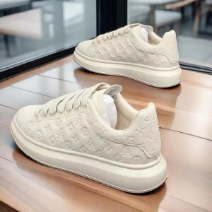2025 Trendy printed low-top canvas shoes for men and women new style thick-soled couple style lightweight and casual sports shoes (Size Size Guide)