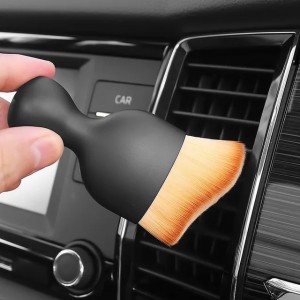 Car Interior Cleaning Brush Conditioner Air Outlet Soft Fur Clean Brushes with Shells Crevice Dust Removal Detailing Brush Tools